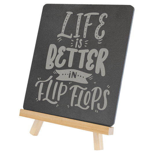 Slate Plaque with Wood Easel