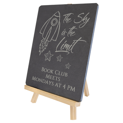 Slate Plaque with Wood Easel