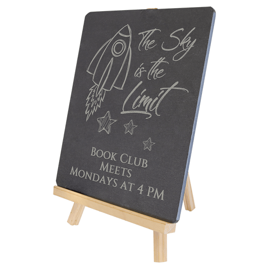 Slate Plaque with Wood Easel