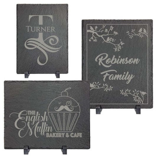 Rectangle Slate Plaque with Plastic Feet