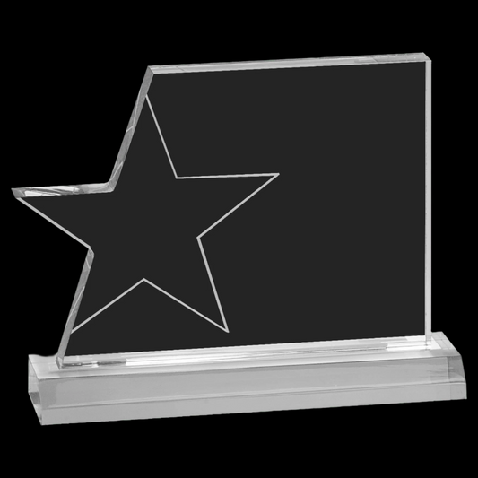 Star Page Acrylic with 7.5" Base 7.25" x 5.25"