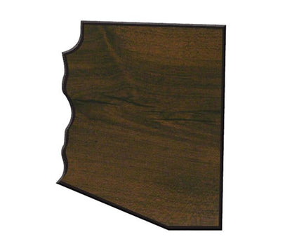 Walnut Finish Black Edge State Plaque