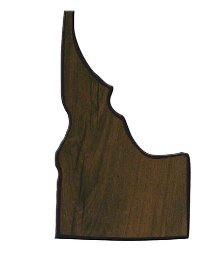 Walnut Finish Black Edge State Plaque