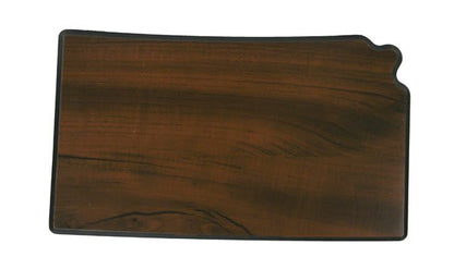 Walnut Finish Black Edge State Plaque