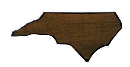 Walnut Finish Black Edge State Plaque