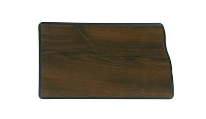 Walnut Finish Black Edge State Plaque
