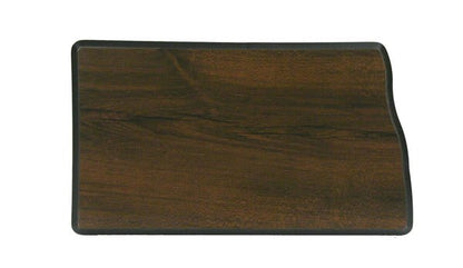Walnut Finish Black Edge State Plaque