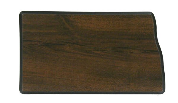 Walnut Finish Black Edge State Plaque