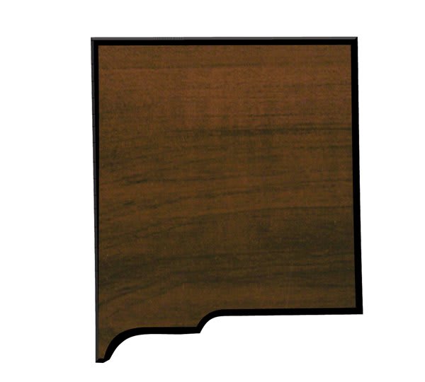 Walnut Finish Black Edge State Plaque