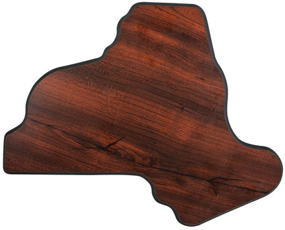 Walnut Finish Black Edge State Plaque