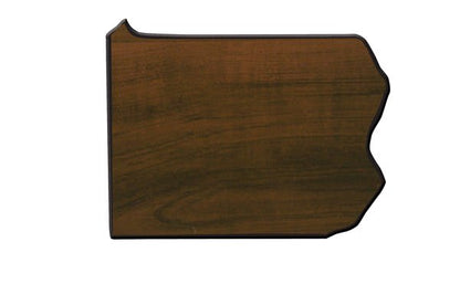 Walnut Finish Black Edge State Plaque