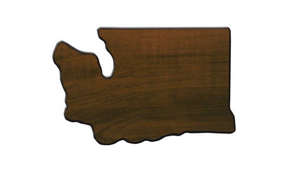 Walnut Finish Black Edge State Plaque