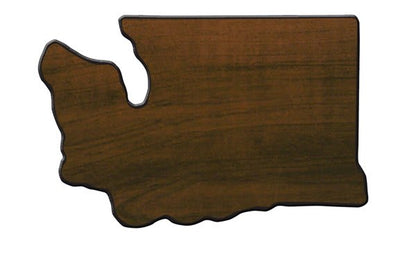 Walnut Finish Black Edge State Plaque