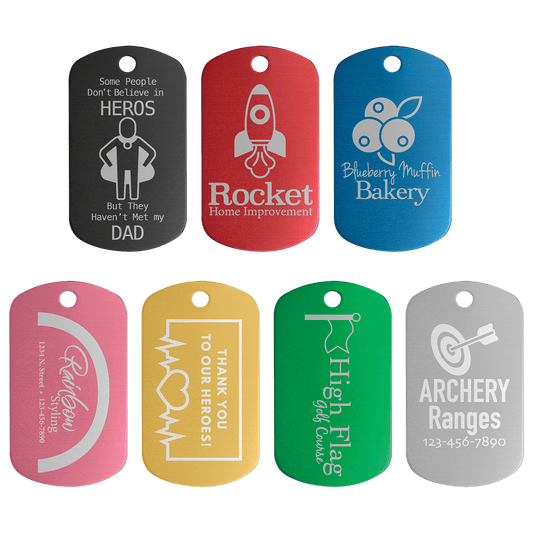 Anodized Aluminum G.I. Tag