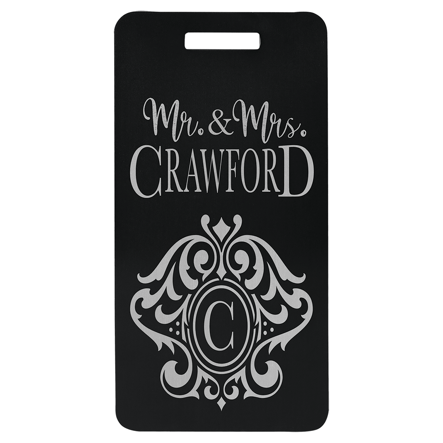 Anodized Aluminum Luggage Tag 3.875" x 2"