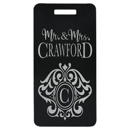 Anodized Aluminum Luggage Tag 3.875" x 2"
