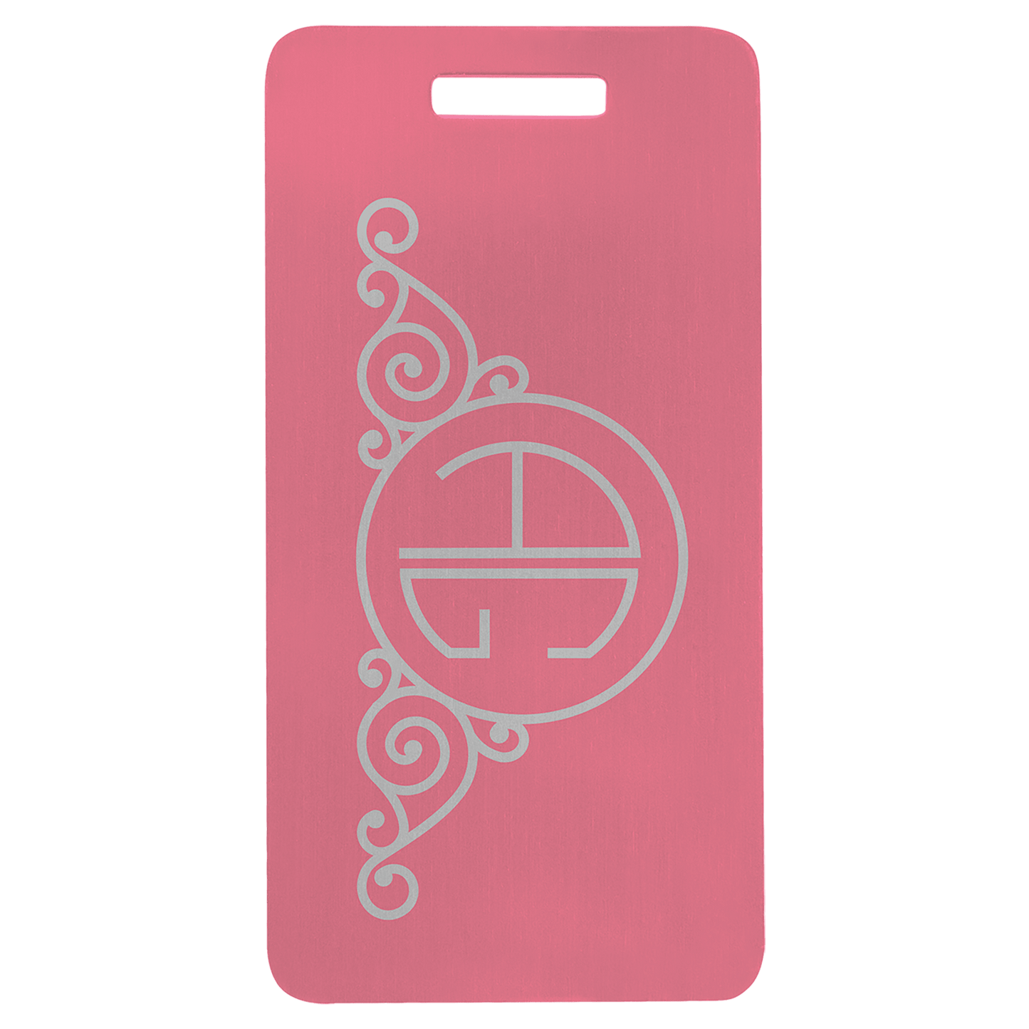 Anodized Aluminum Luggage Tag 3.875" x 2"