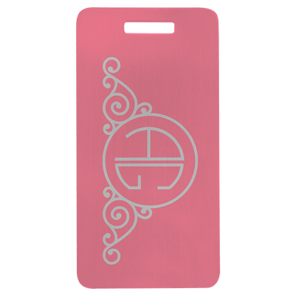 Anodized Aluminum Luggage Tag 3.875" x 2"