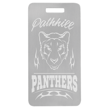Anodized Aluminum Luggage Tag 3.875" x 2"