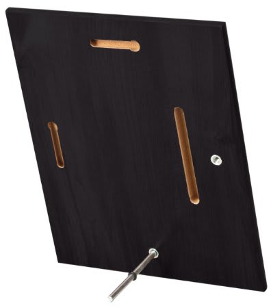 Gloss Value Black Finish Plaque with Pin