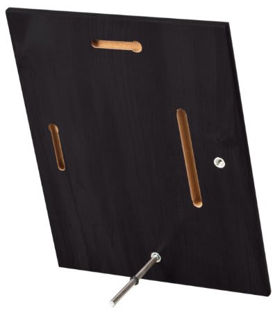Gloss Value Black Finish Plaque with Pin