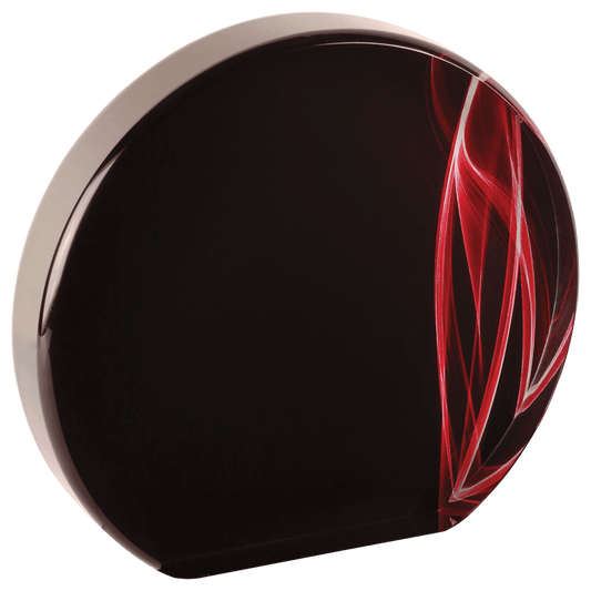 Round Red Vapor Acrylic