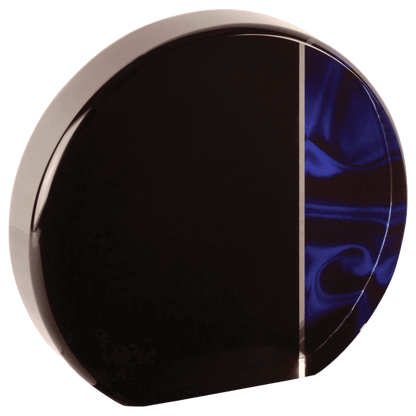 Round Blue Velvet Acrylic