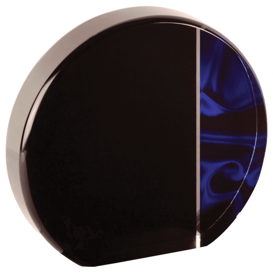 Round Blue Velvet Acrylic