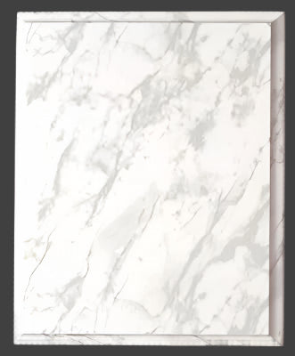 White Marble Finish Plaque