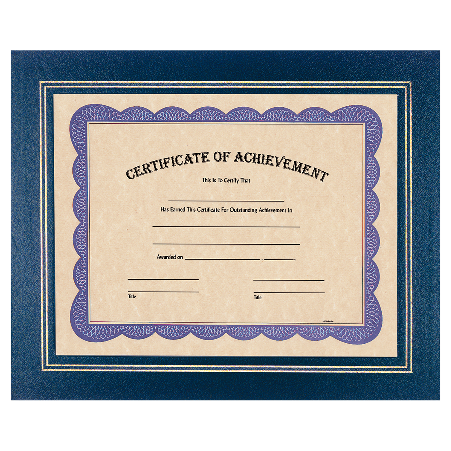 Gold Border Certificate Holder