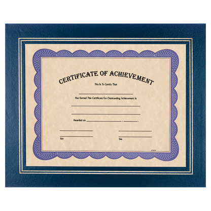 Gold Border Certificate Holder