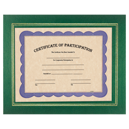 Gold Border Certificate Holder